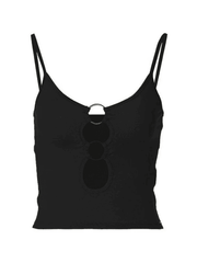 O Ring Cutout Crop Cami Top