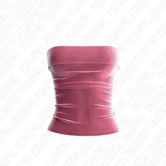 Bxoxo Solid Color Street Casual Versatile Women's Sleeveless Tube Top Tank Vest Retro Y2K Emo Girl Hip Hop Rock Slim Fit Sexy Crop Top