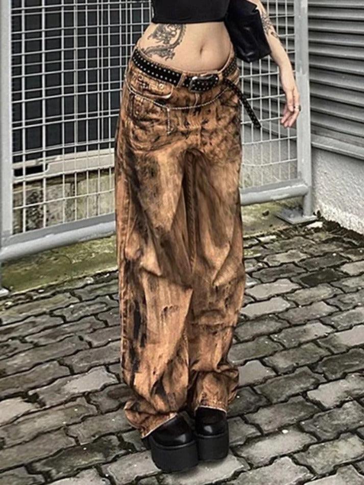 Street Tie Dye High Rise Boyfriend Jeans