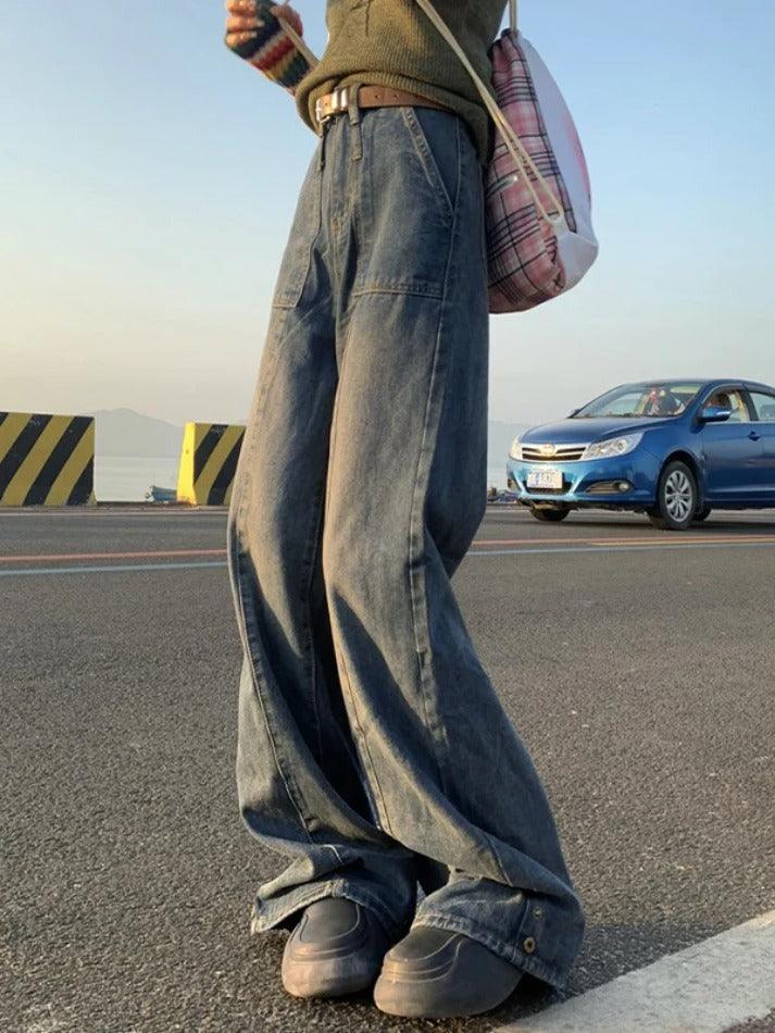 Vintage Distressed Boyfriend Jeans