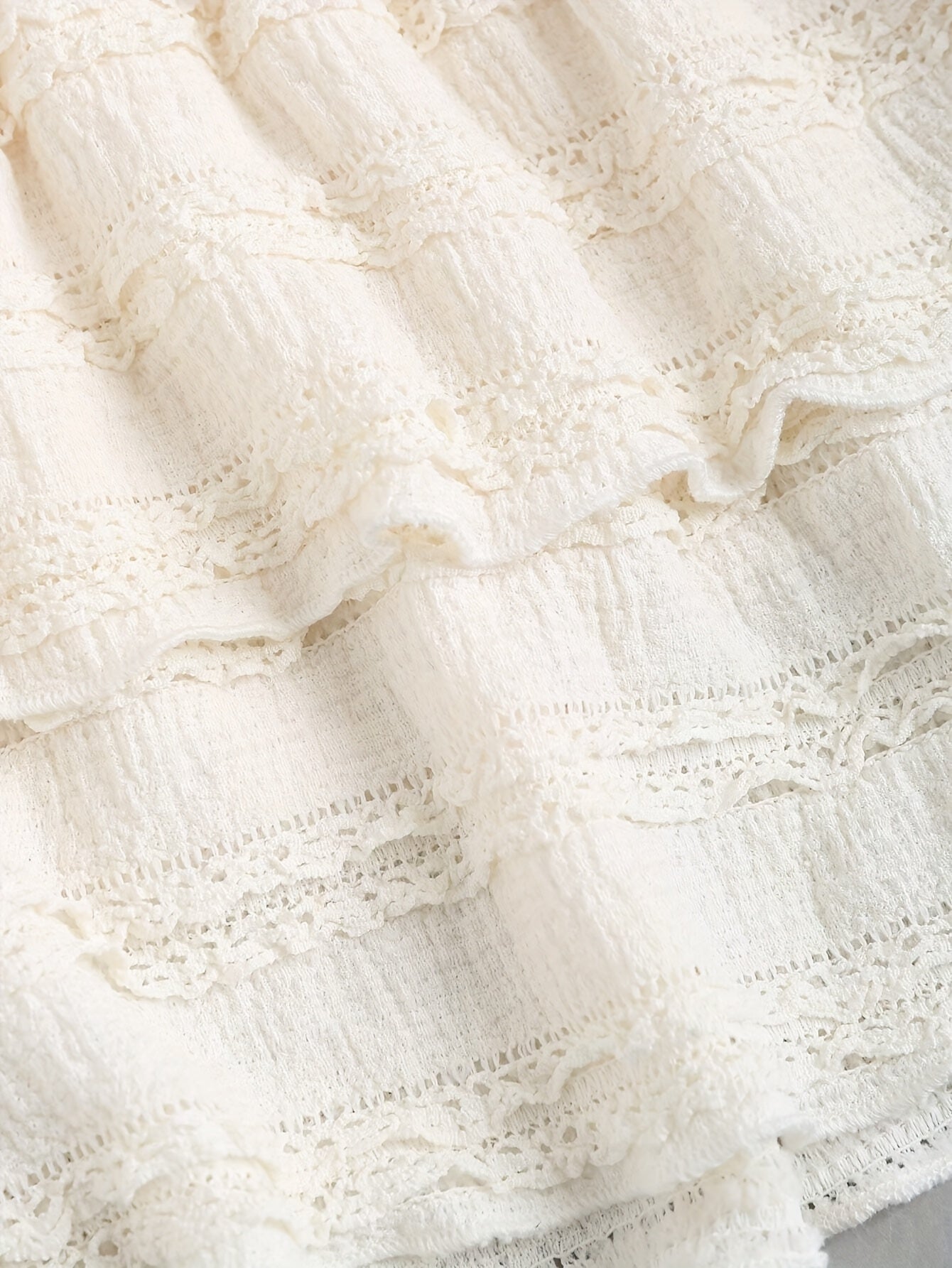 BXOXO Solid Color Lace Trim Number Print Double Layer Hem Skirt, Casual & Vacation Y2K Outfit