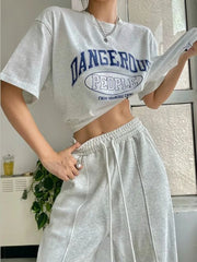 BXOXO Women Sweatpants Casual Joggers Harajuku Hip Hop Korean Fashion Y2k Female Wide Leg Sports Trousers Streetwear Loose