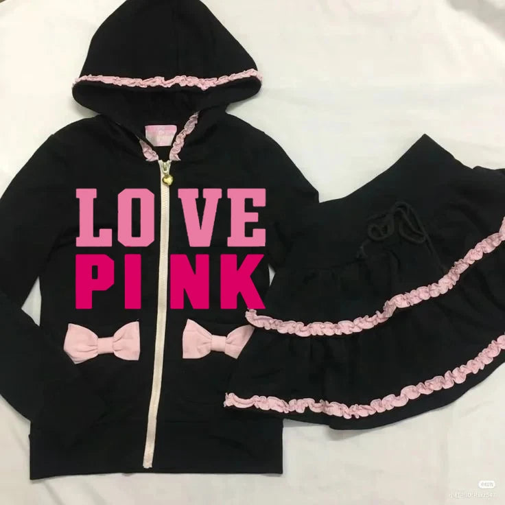 BXOXO Pink Kawaii Y2K Short Skirts Aesthetics Lace Women Clothes Harajuku Sexy Graphic Femme Suit Cute Sweet Girl Kpop Emo Mini Skirt