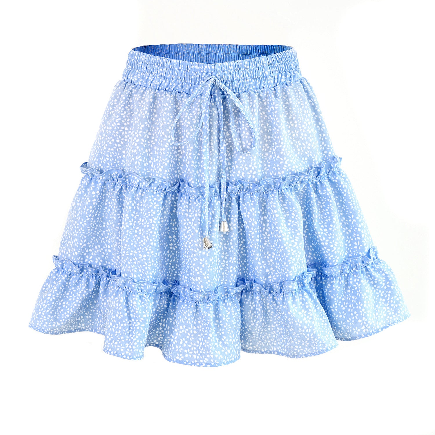 summer outfits inspo Summer Women's High Waist Ruffled Floral Skirt A- line Short Skirt Female Temu