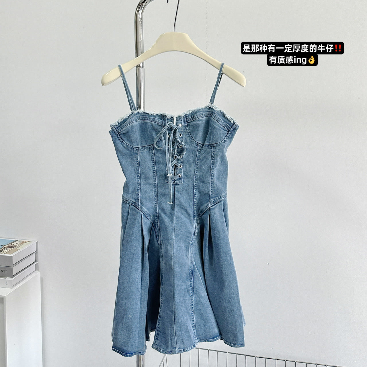 BXOXO - summer inspo Vintage Hot Girls Sexy Bandage Denim Slip Dress Women's Summer Slim High Waist Short Mini Dress