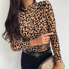 business casual outfits Women's Fashion round Neck Long Sleeve Sexy T-shirt