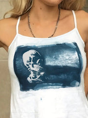 Bxoxo Emo girls chic gothic aesthetic punk women tank top rock hip hop fashion slim streetwear sexy Grunge vintage sleeveless camisole