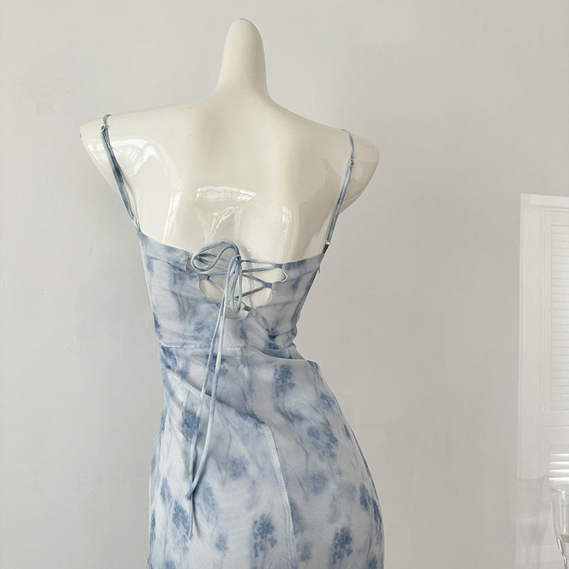 BXOXO - summer inspo Summer 2025 New Sleeveless Beach Holiday Style Long Dresses Women Fashion Vintage Sexy Backless Suspender Dress