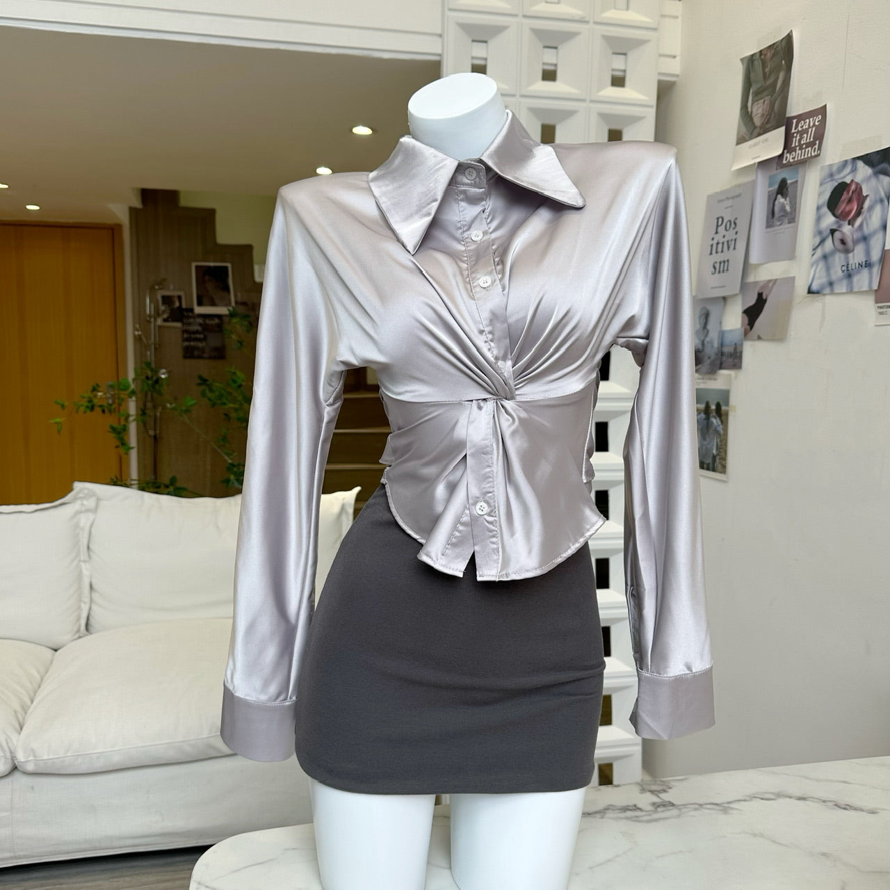 BXOXO - summer inspo Stylish Lace-up Satin Tops Korean Fashion Elegant Bow Sexy And Elegant Lace Party Blouse Cozy Party Elegant Shirts Blous