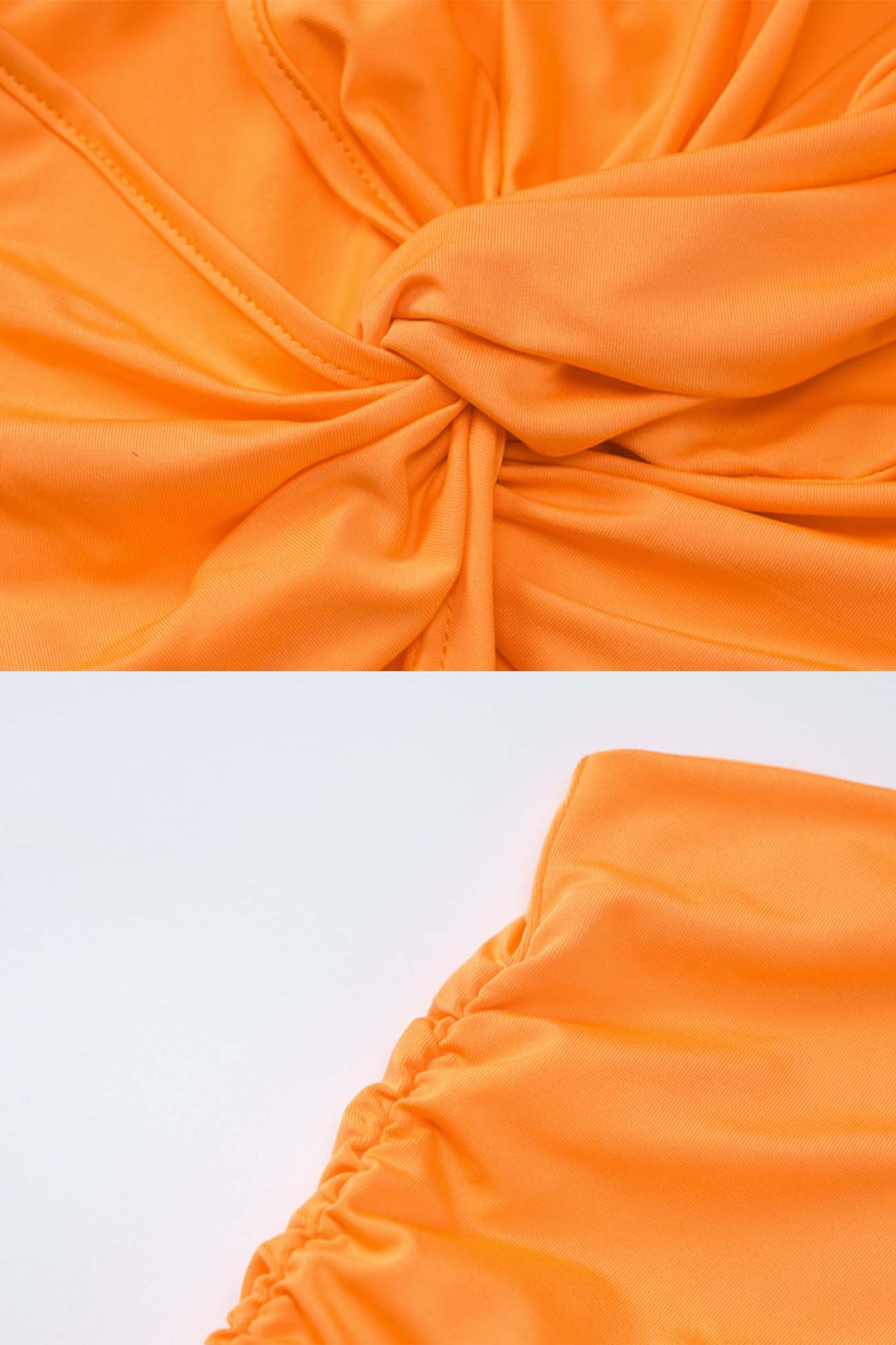 BXOXO - One Shoulder Cutout Ruched Dress