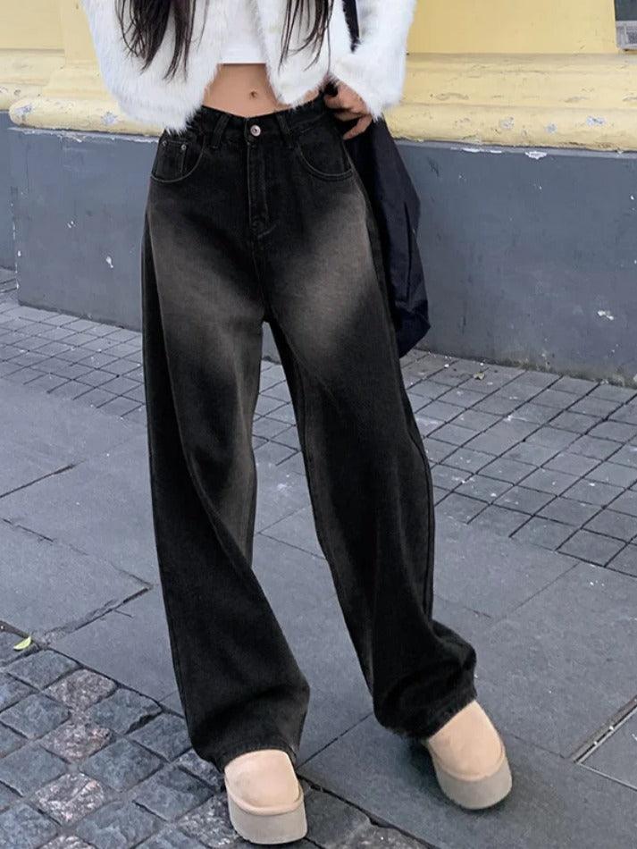 Vintage Tie Dye High Rise Boyfriend Jeans