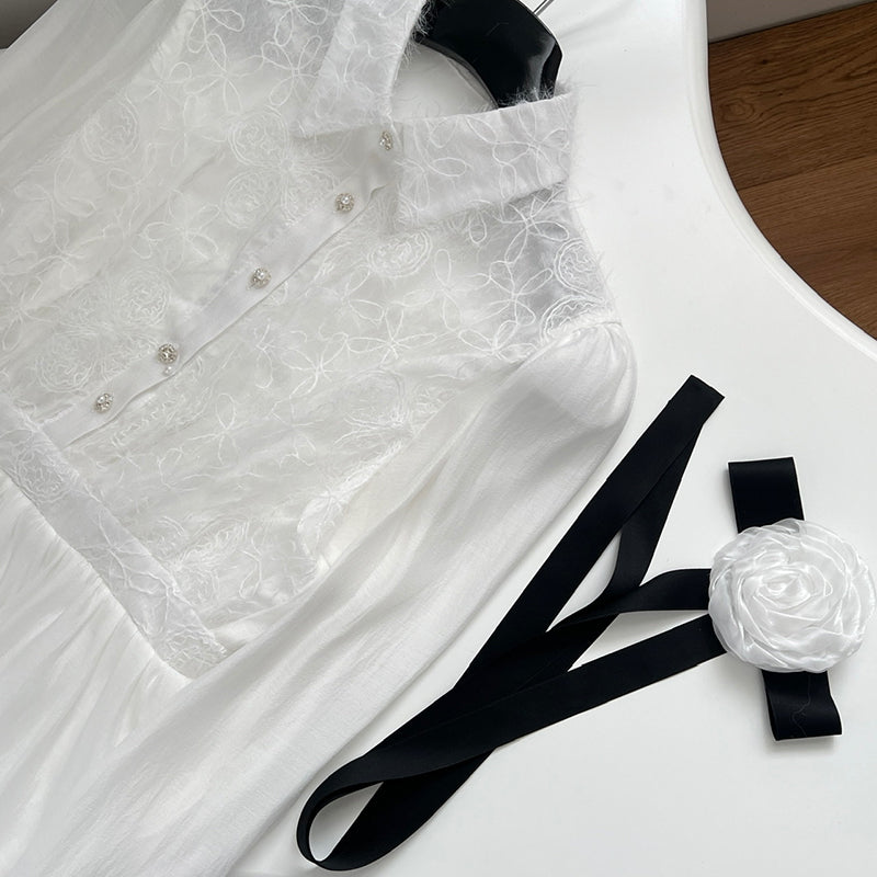 BXOXO - summer inspo Elegant Party Dresses Women Long Sleeve Lace Design Temperament Dress Autumn New Fashion Commuter Dresses