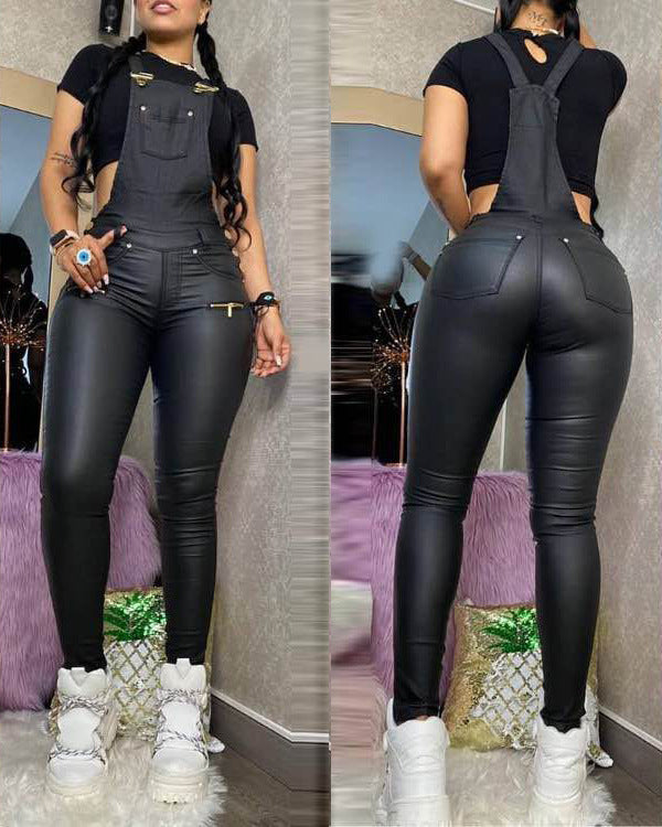 womens outfit inspiration Sexy Suspender Slim Jumpsuit Jumpsuit Night Shop Clothes