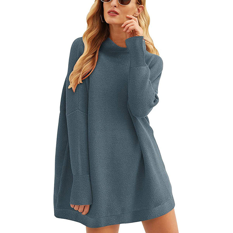 women’s fall fashion Quality Fashion Women's Top Pullover Turtleneck Loose Knitted Sweater Women