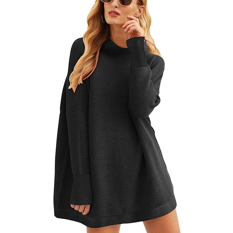 women’s fall fashion Quality Fashion Women's Top Pullover Turtleneck Loose Knitted Sweater Women