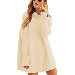 women’s fall fashion Quality Fashion Women's Top Pullover Turtleneck Loose Knitted Sweater Women