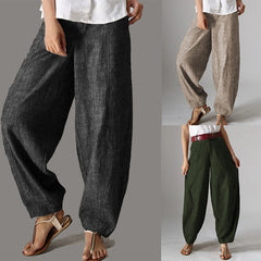 men’s fall fashion Women's Pants Solid Color High Waist Wide Leg Pants Women's Casual Pants Trousers