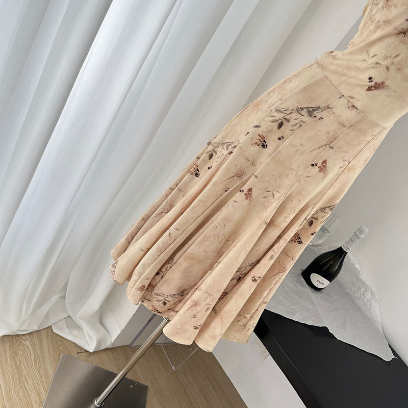 BXOXO - summer inspo New Chinese Style Fashionable Retro Slim Fit Suspender Dress for Women's Summer New Print Sleeveless Dresses