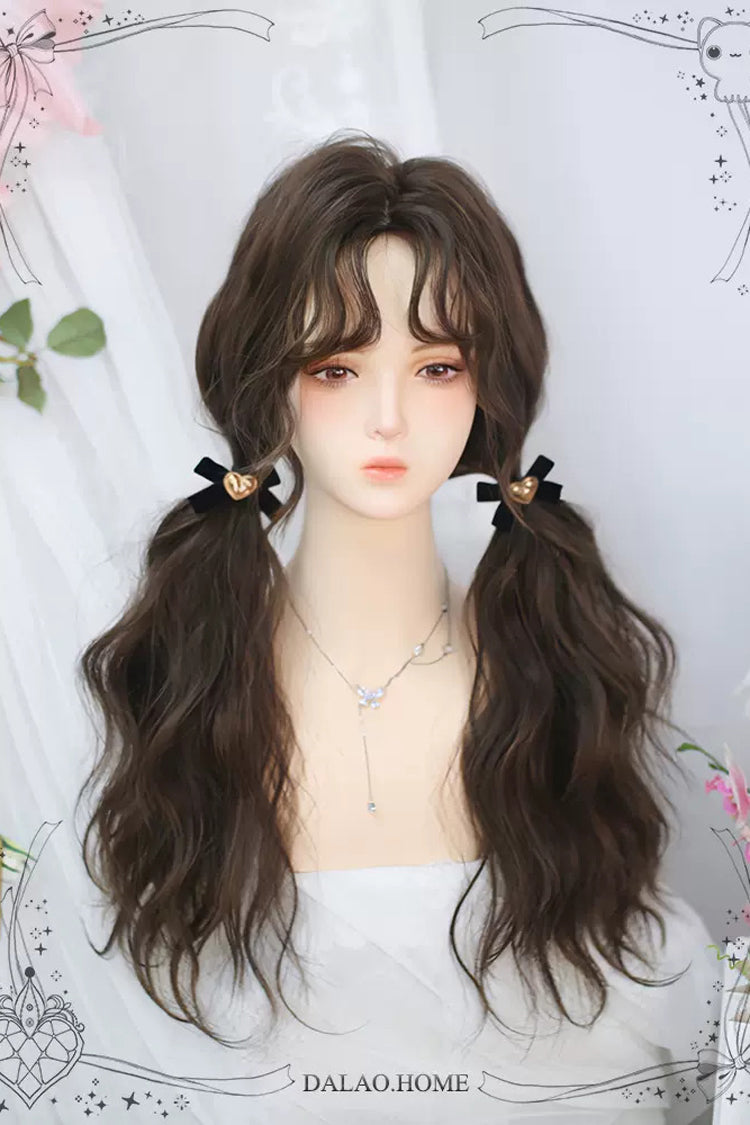 BXOXO Secondary Fluffy Wool Curls Sweet Lolita Long Wigs 2 Colors