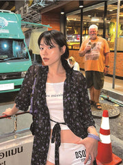 Bxoxo Vintage Harajuku Y2K Sexy Slim Women Suspender streetwear Fashion Grunge aesthetic Hip Hop emo girl Letter Print White Crop Tops