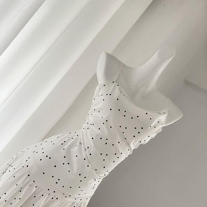 BXOXO - summer inspo 2025 New Suspender Dresses Slim Sleeveless Summer Patry Beach Style Spaghetti Strap Dress Women Clothes Temperament Dress