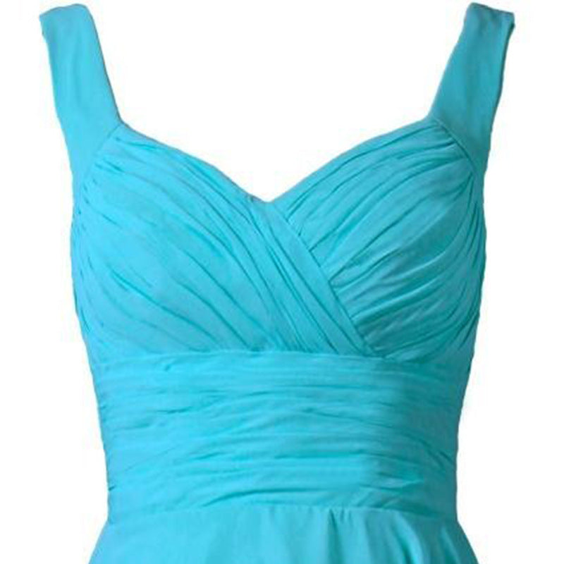 supernatural dress to impress Fashionable Cross Pleated Bright Short Bridesmaid Dress Banquet Dress Can Be Customized