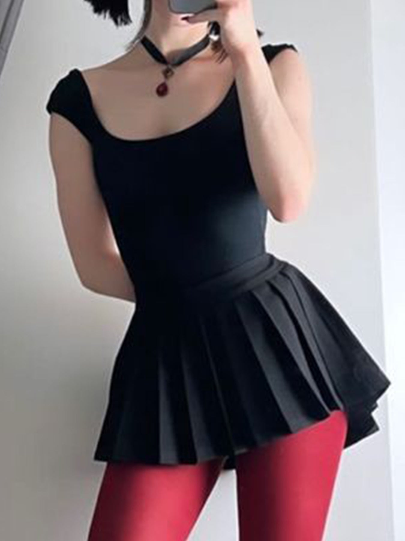 BXOXO - summer inspo Backless Lace-Up Sleeveless Square Collar A Line Mini Dress Women