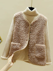 BXOXO Loose Warm Lambswool Vest