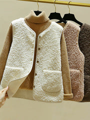 BXOXO Loose Warm Lambswool Vest