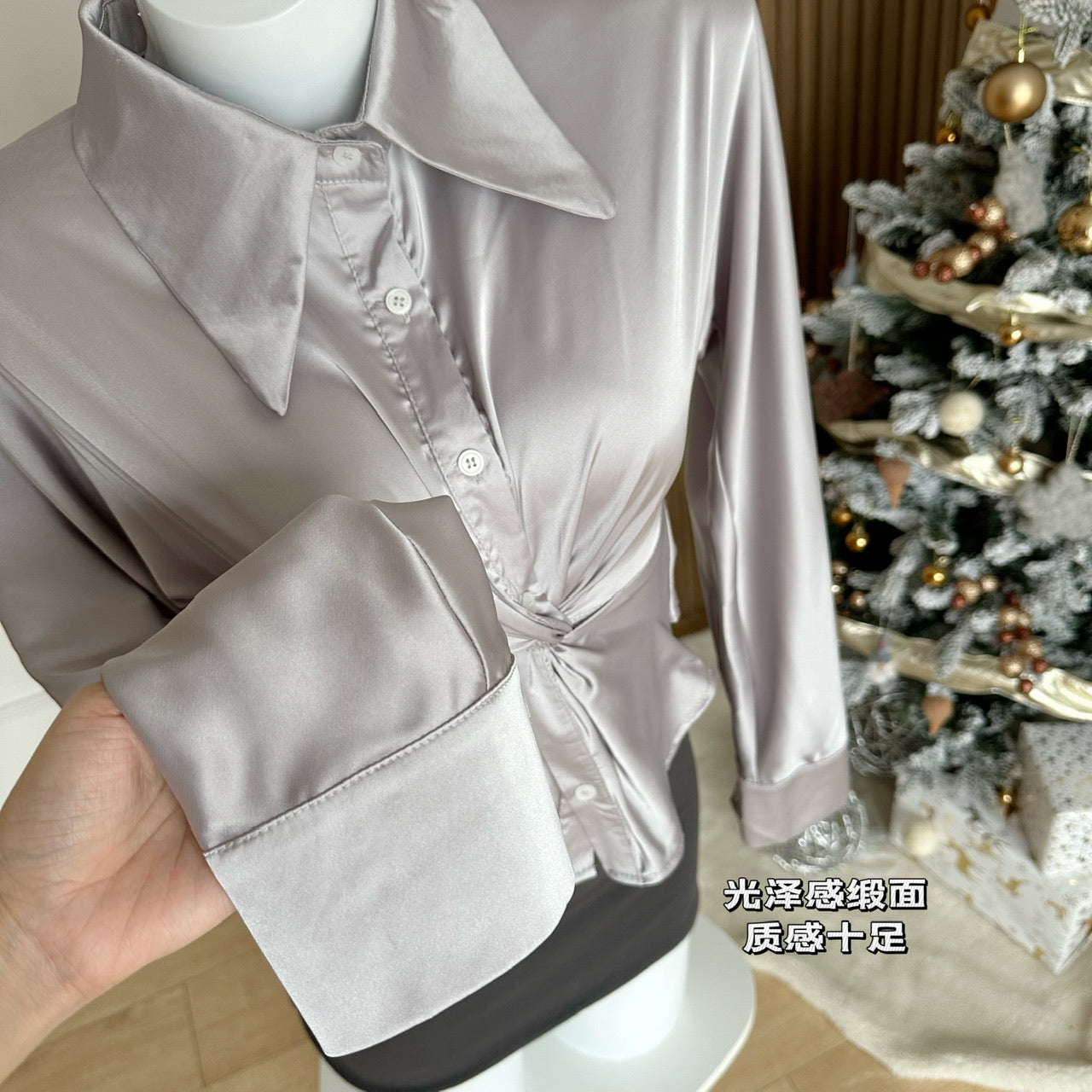 BXOXO - summer inspo Stylish Lace-up Satin Tops Korean Fashion Elegant Bow Sexy And Elegant Lace Party Blouse Cozy Party Elegant Shirts Blous