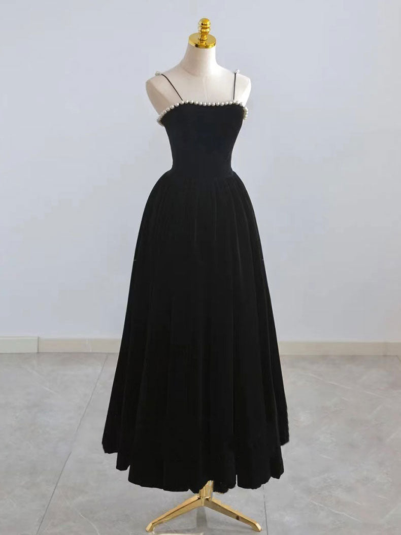 BXOXO Simple Burgundy Tea Length Prom Dress, Burgundy Homecoming Dress