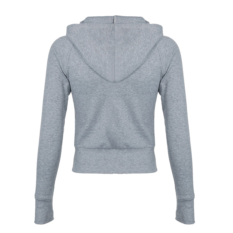 BXOXO - summer inspo Solid Knitted Autumn Winter Women’s Sweats Cardigan Long Sleeve Ribbed Causal Basic Fashion Zip Up Hooded Coat