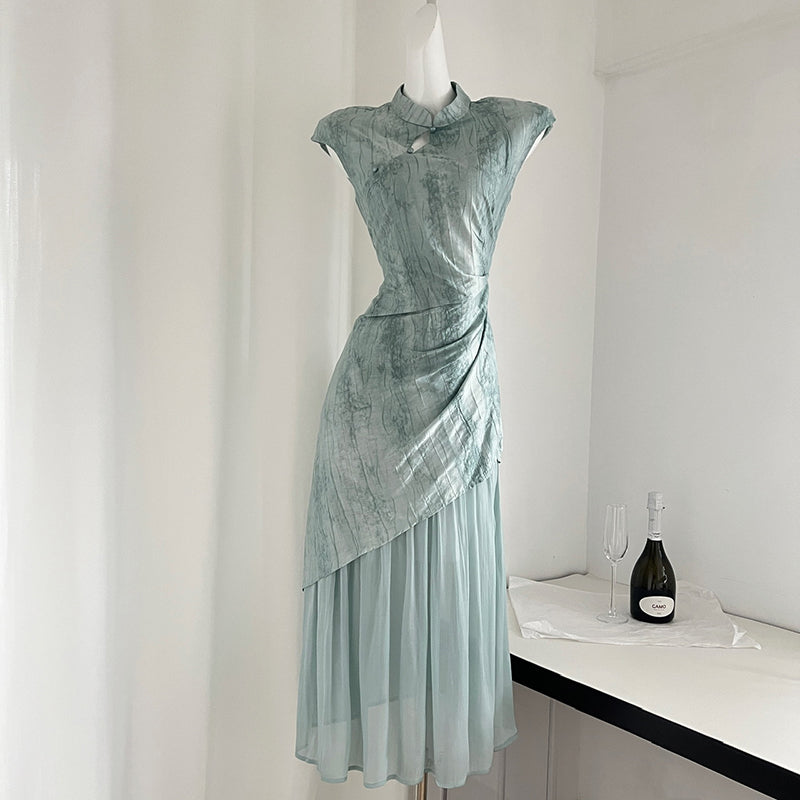 BXOXO - summer inspo Summer Women's Retro New Chinese Style Improvement Cheongsam Dress Elegant Temperament Qipao Fashion Dress