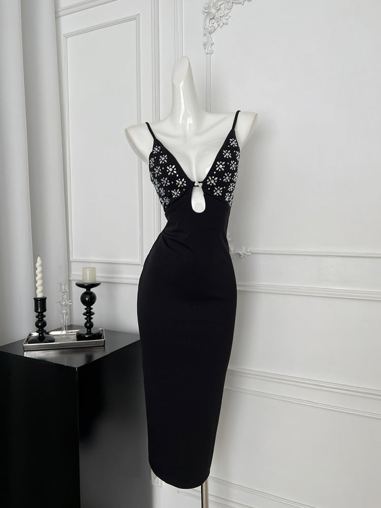 BXOXO - summer inspo Temperament Off Shoulder Long Dress Women Fashion Vacation Slim Backless Dress Sexy Spice Girls Club Dress