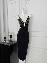 BXOXO - summer inspo Temperament Off Shoulder Long Dress Women Fashion Vacation Slim Backless Dress Sexy Spice Girls Club Dress