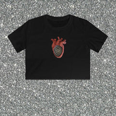 Bxoxo Gothic Punk Emo Girls Chic Women's Crop Tops Streetwear vintage Harajuku Aesthetic Y2K Grunge Geometric Pattern Print Baby Tops