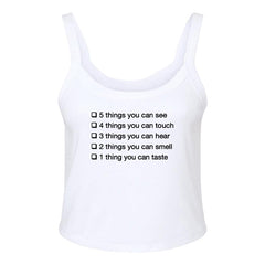 Bxoxo Y2K Sexy Slim Women's Suspender American Retro Streetwear Hot Girls Crop Tops Hip Hop Rock Goth Casual Fashion Punk Letter Print