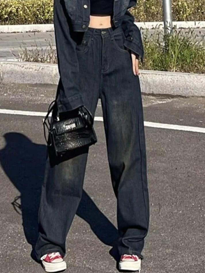 Vintage Distressed High Rise Boyfriend Jeans