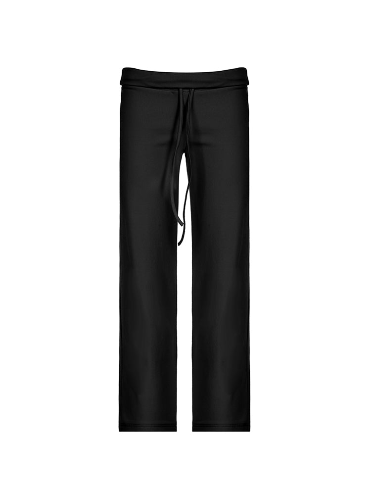 BXOXO - summer inspo Solid Drawstring Low Waist Straight Pants Women Basic Casual Jogger Sweatpants