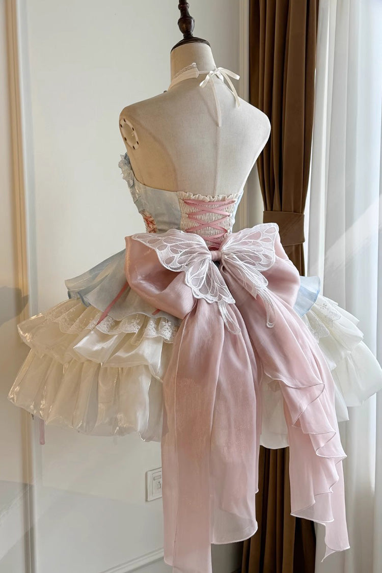 BXOXO - Love God's Promise Sleeveless Multi-layer Ruffle Sweet Elegant Princess Lolita Dress 3 Colors