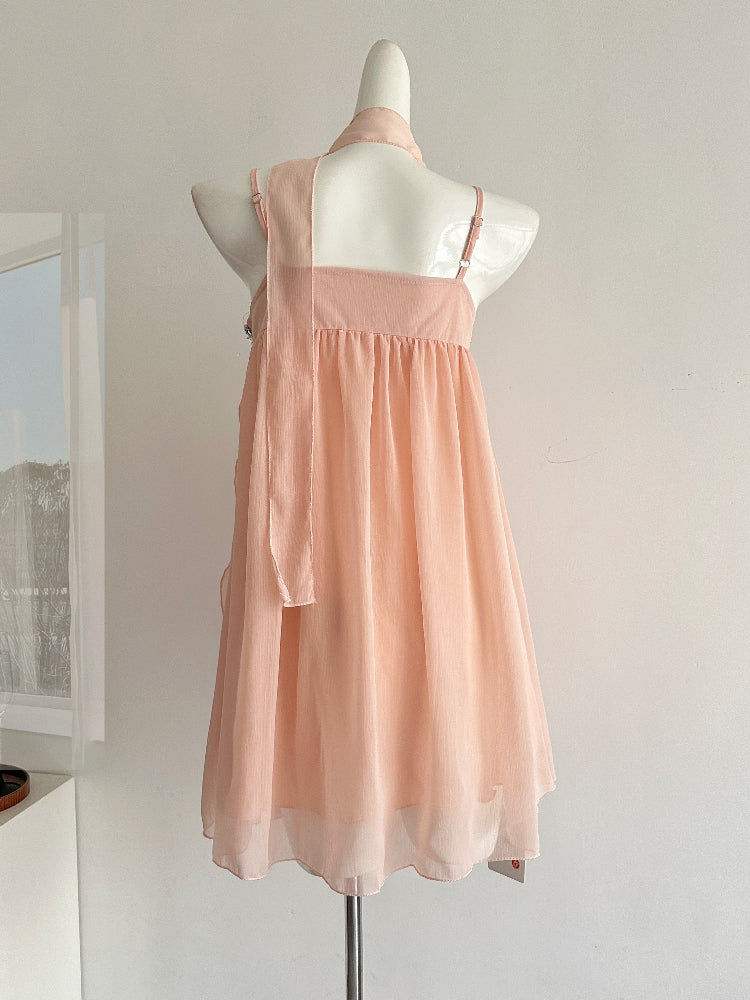 BXOXO Summer Beach Holidays Ruffle Flounce Dress Women Strapless Ribbon Backless Slip Mini Dress Female Casual Sexy Chic Clothing New