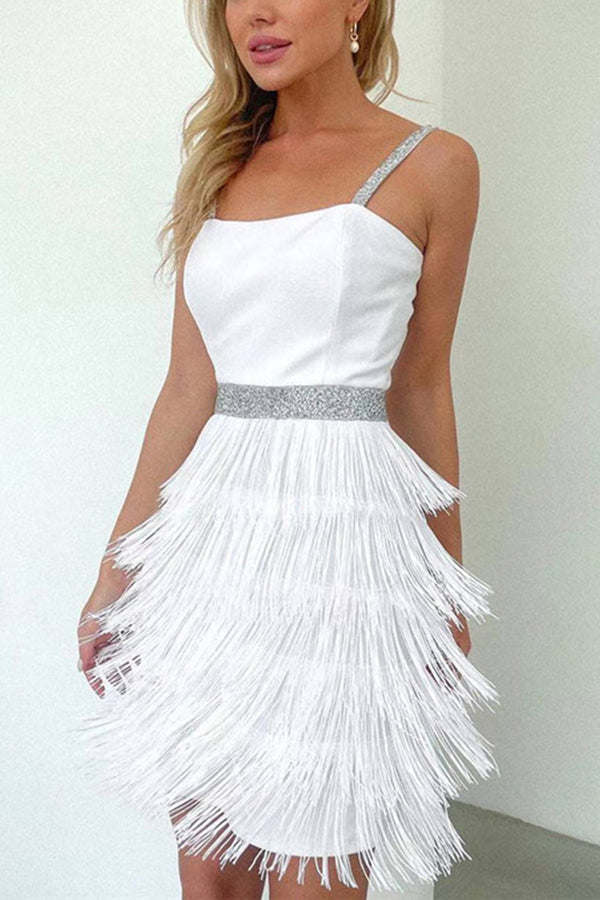 BXOXO - 1920's GatsbySequin Fringe Vintage Party Mini Dress