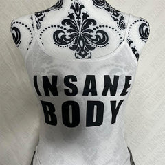 Bxoxo Rock Streetwear Punk Y2K Women's Sleeveless Camisole Tops Gothic Letter Print Fashion Harajuku Emo Girls Slim sexy Baby Crop Top