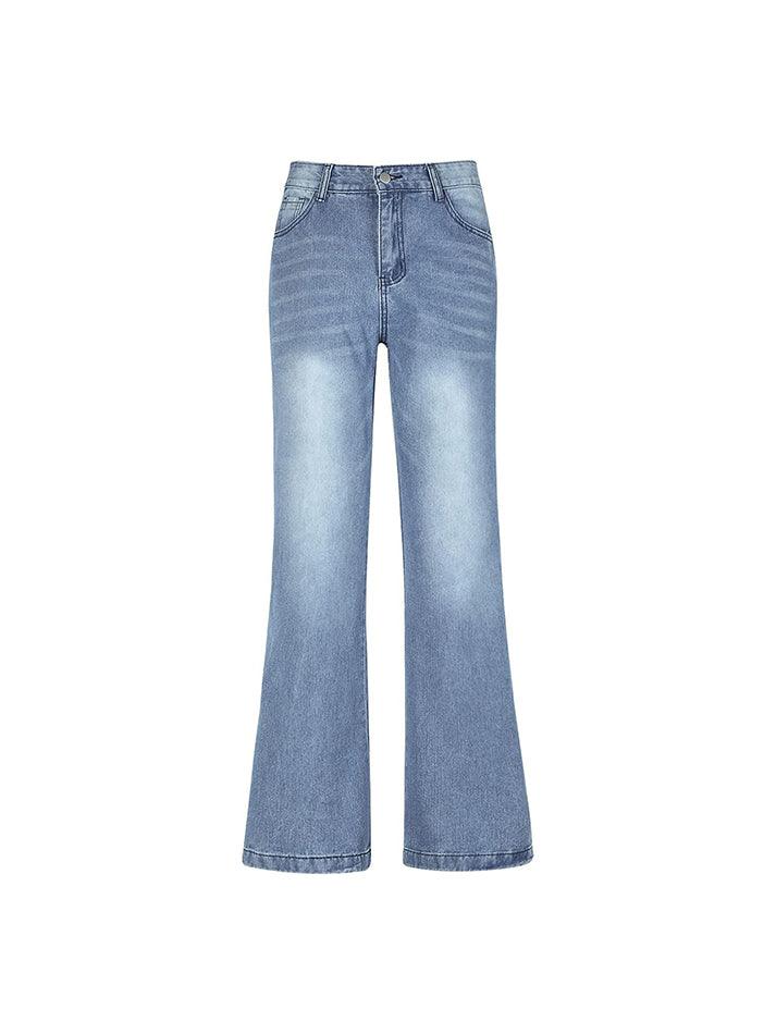 Washed Vintage Blue Versatile Boyfriend Jeans