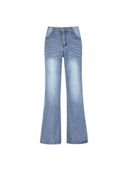 Washed Vintage Blue Versatile Boyfriend Jeans