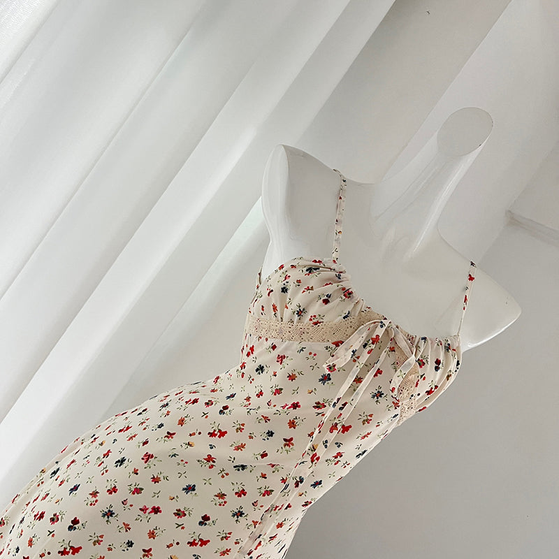 BXOXO - summer inspo Fashion Floral Suspender Dresses Summer New Slim Fit Sexy Long Dress Woman Casual Beach Style Dresses