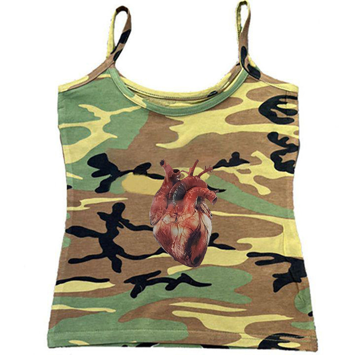 Bxoxo Y2K Gothic Aesthetic Emo Girls Chic Heart Pattern Print Punk Harajuku Streetwear Lace White women's Sleeveless Camisole baby Top