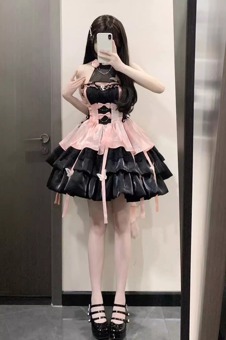 BXOXO - Love God's Promise Sleeveless Multi-layer Ruffle Sweet Elegant Princess Lolita Dress 3 Colors