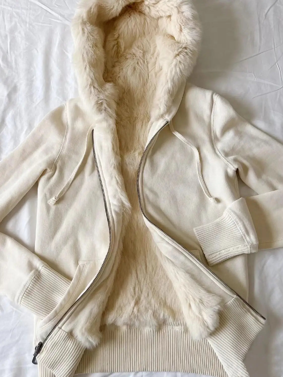 BXOXO Y2k Hoodie Vintage Winter Clothes Homme Harajuku Loose Oversized Tops Zip Up Hoodies Fox Fur Mens Sweatshirt Emo Hoody Punk Top