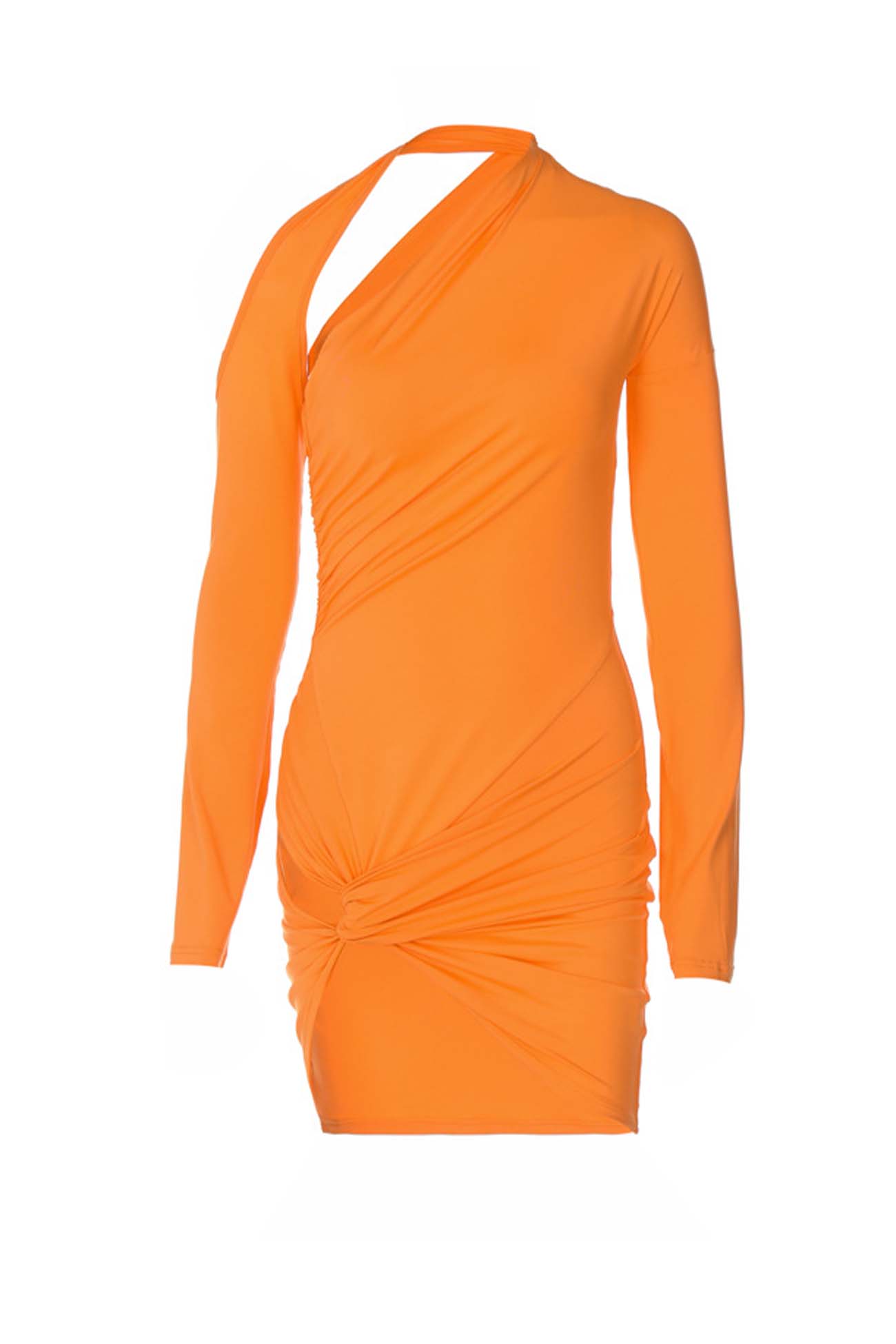 BXOXO - One Shoulder Cutout Ruched Dress